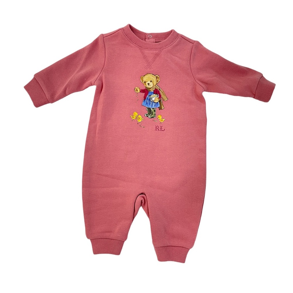 Polo Ralph Lauren baby girl pink onesie